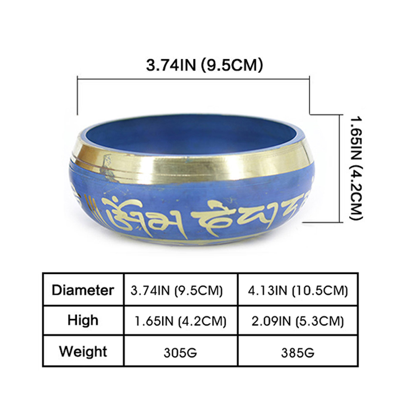 Buddha Stones Tibetan Sound Bowl Handcrafted for Relaxation Meditation Prayer Singing Bowl Set Singing Bowl buddhastoneshop 3