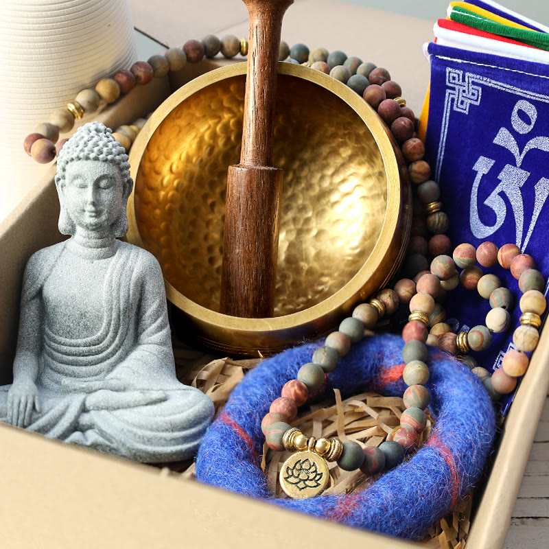 Buddha Stone Tibetan Meditation Healing Gift Bundle Meditation Healing Gift Bundle BS 1